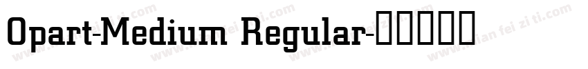 Opart-Medium Regular字体转换
